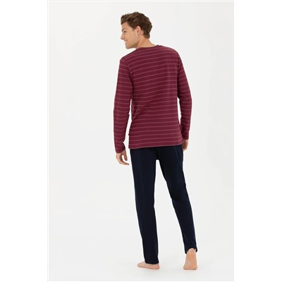 Erkek Bordo Pijama Takımı