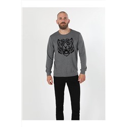Colin’sRegular Fit Baskılı Antrasit Erkek Sweatshirt