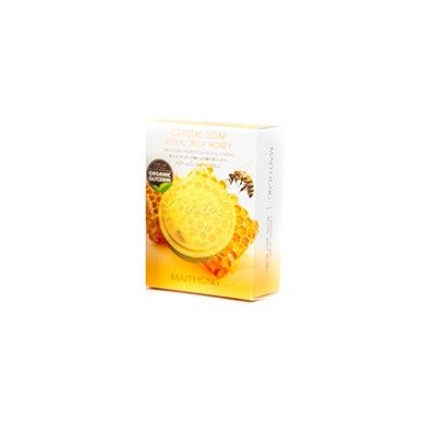Мыло с медом и маточным молочком Crystal Soap от Maithong 70 гр / Maithong Royal Jelly Honey Crystal Soap 70 g