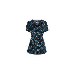 koi Scrubs Abstract Origami Print Top