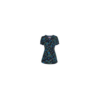 koi Scrubs Abstract Origami Print Top
