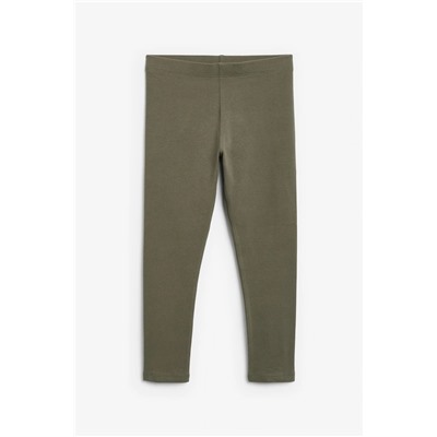 Khaki Green/Charcoal Grey/Purple Butterfly Leggings 5 Pack (3-16yrs)