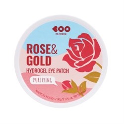 Rose & Gold Purifying Hydrogel Eye Patch, Гидрогелевые патчи с экстрактом розы и золотом