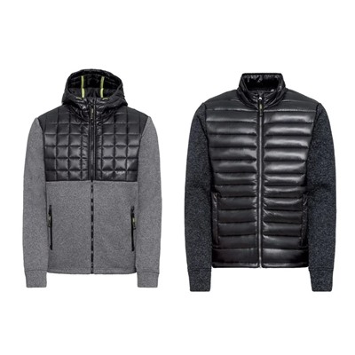 LIVERGY® Jacke Hybrid Herren, körpernah geschnitten
