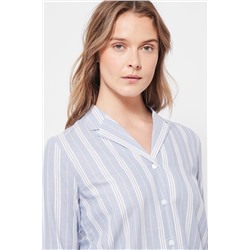 Camisa Celeste y blanco