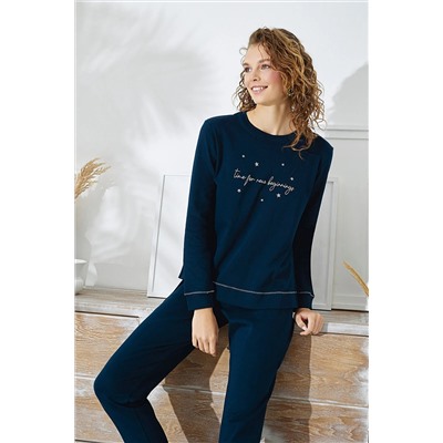 Sevim 15320 NAKIŞLI PİJAMA TAKIM