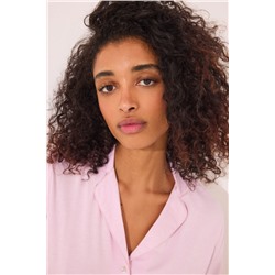 Pijama camisero Capri viscosa rosa