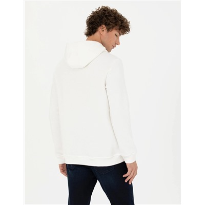 Beyaz Regular Fit Sweatshirt