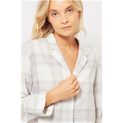 Camisa Gris y beige