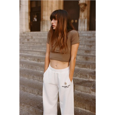 CROPPED STRETCH T-SHIRT