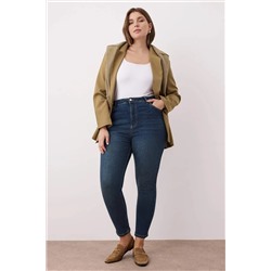Mavi Yeşil Yüksek Bel Skinny Jeans TBBAW23JE00000