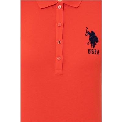 Kadın Kırmızı Basic Polo Yaka Tişört