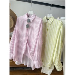 Лёгкая, свободного покроя рубашка ❤️ZARA  Экспорт 2 цвета  Материал: хлопок