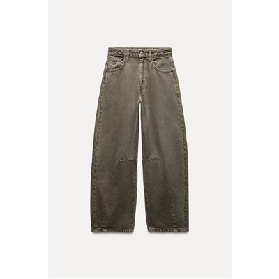 TRF MID-RISE BAGGY BALLOON JEANS