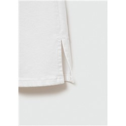 Jeans capri abertura lateral
