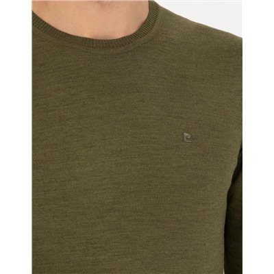 Açık Yeşil Slim Fit Basic Kazak
