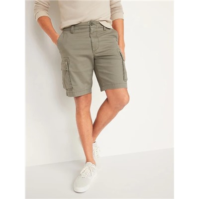 Lived-In Straight Cargo Shorts for Men -- 10-inch inseam