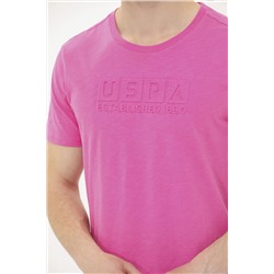 Erkek Pembe Bisiklet Yaka Tişört
