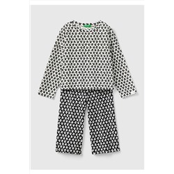 United Colors of BenettonKız Çocuk Karışık Tamamı Çiçek Desenli Pijama Takımı