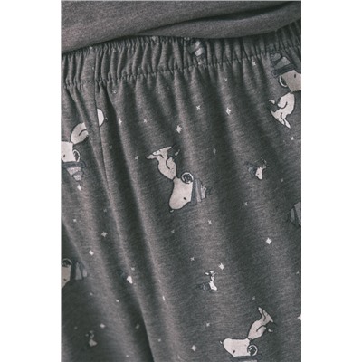 Pijama largo 100% algodón Snoopy