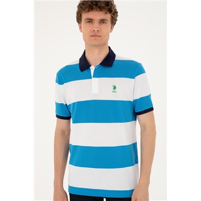 Erkek Regular Fit Polo Yaka Saks Tişört