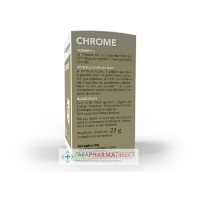 ArkoPharma ArkoVital Chrome 45 gélules