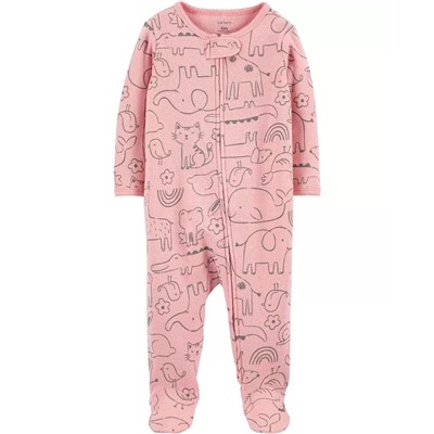 Carter's | Baby Animal 2-Way Zip Thermal Sleep & Play