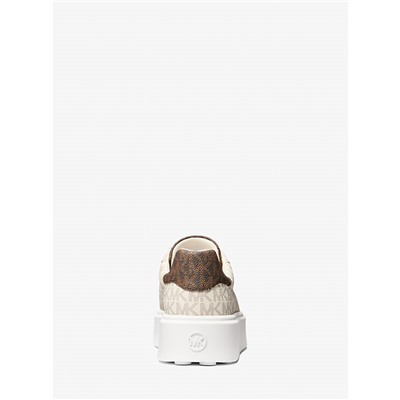 Romey Two-Tone Logo Platform Sneaker