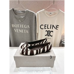 Женские балетки с анималистичным принтом Jimm*y Cho*o