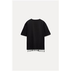 JEWEL FRINGE T-SHIRT