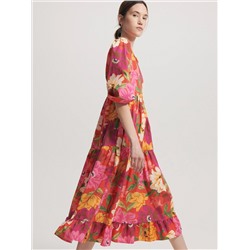 Gemustertes Baumwollkleid
