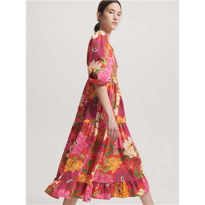 Gemustertes Baumwollkleid