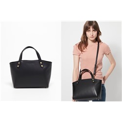 Bolso de piel Parl Maison Héritage - Negro