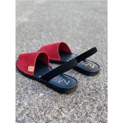 AB.ZAPATOS · 503-8 · NOB · ROJO+AB.Z · Pelle · mochila serraje (610)