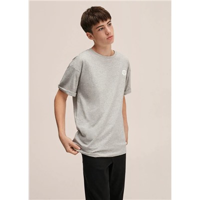 Camiseta jaspeada algodón -  Niño | MANGO OUTLET España