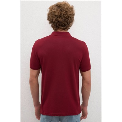 Erkek Plum Basic Polo Yaka Tişört