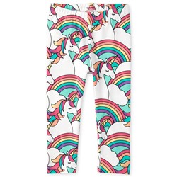 Toddler Girls Rainbow Unicorn Leggings