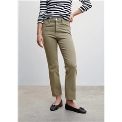 Jeans flare crop -  Mujer | MANGO OUTLET España