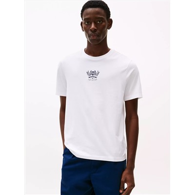 Embroidered Crest Logo T-Shirt