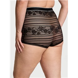 Logo Cotton High-Waist Boyshort Panty