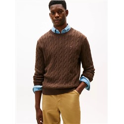 Cable Knit Crewneck Sweater