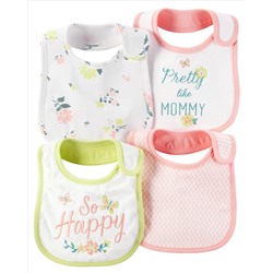 4-Pack Teething Bibs