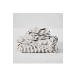 Tenntex Waffle Desen 50x80 Baş Havlusu 70x140 Banyo Havlusu 2' Li Havlu Seti wafflehavlu