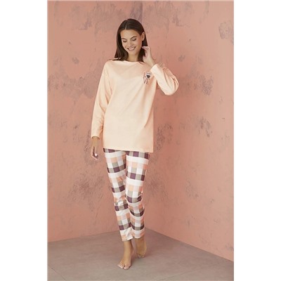 İPEKTENİM Baskılı Pijama Takım 7122