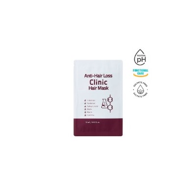[Sample] Anti-Hair Loss Clinic Hair Mask (10ea), Безсульфатная питательная маска против выпадения волос