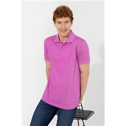 Erkek Menekşe Polo Yaka Tişört