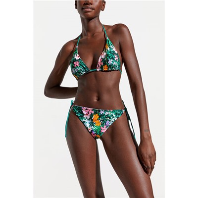 Braguita bikini floral reversible