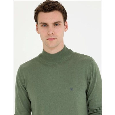 Duman Slim Fit Yarım Balıkçı Basic Triko Kazak