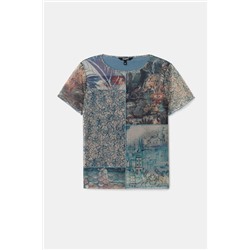 Camiseta slim tul paisajes