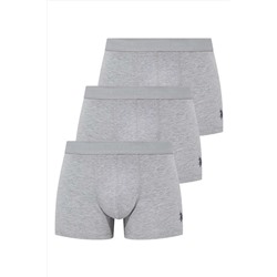 U.S. Polo Assn. Erkek Gri 3lü Boxer P20366S7458